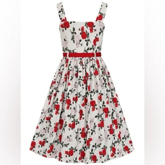 Collectif Jemima Rose Dance Swing Dress - Picture 4 of 13